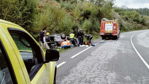 En la Ou-540 se registró un accidente a las 14.30 horas de este domingo