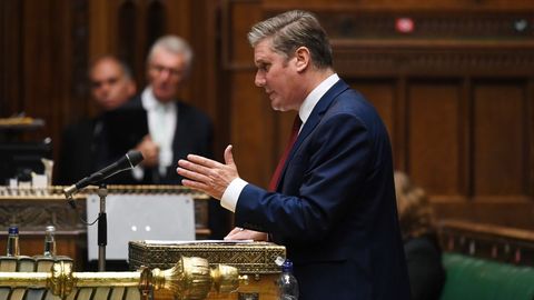 El líder laborista, Keir Starmer, en una intervención en septiembre en la Cámara de los Comunes