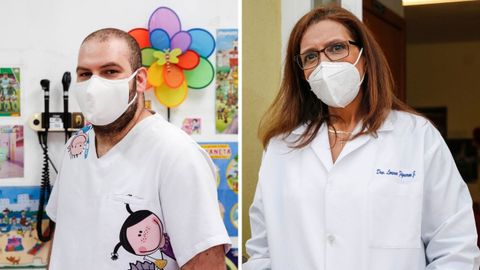 Jesús Francisco Navarro y Lorena Figueroa, sanitarios de Ribadavia y Paderne de Allariz