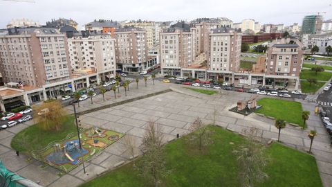 Praza de Augas Férreas, otro ejemplo para Lestegás de un urbanismo duro, de piedra y cemento