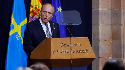 El presidente de la Fundación Princesa de Asturias, Luis Fernández Vega