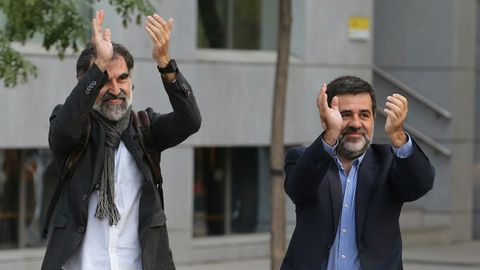 Jordi Cuixart y Jordi Sànchez, en una imagen de archivo
