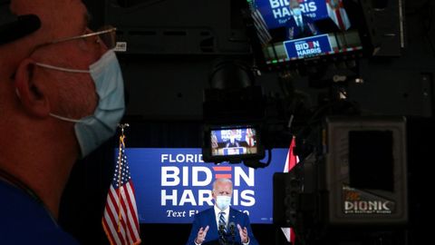 Biden, en un acto de campaña en Florida