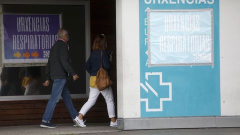 Tres personas más están hospitalizadas en la provincia de Lugo por coronavirus. En la imagen, la zona de urgencias respiratorias del HULA