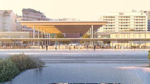 Recreación de la fuura Intermodal de Lugo, una de las novedades del proyectos de presupuestos del 2021