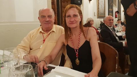 Vicente Quiroga y su hija, Fátima del Mar, son miembros de la Orden del Camino de Santiago