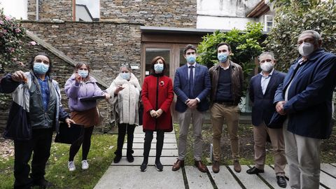 Además de visitar As Gándaras, la conselleira de Medio Ambiente entregó las llaves de cinco viviendas de protección pública