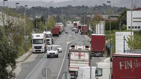 Actividad en el polígono industrial de San Cibrao das Viñas