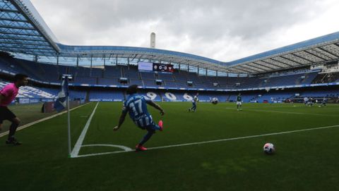 Imagen del estadio de Riazor, donde se disputará la final del eTeresa Herrera, durante el partido del pasado domingo