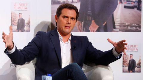 Albert Rivera durante la presentación de su libro, Un ciudadano libre