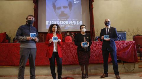 Presentación del disco de Gaos en el Paraninfo de la Universidade de Santiago