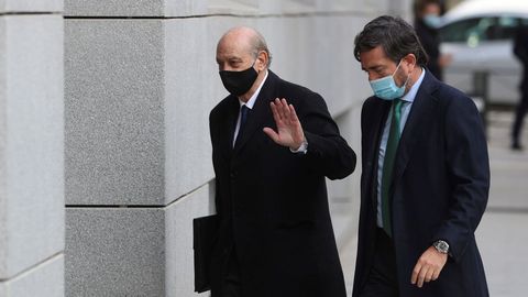 El exministro del Interior, Jorge Fernández Díaz llega a la Audiencia Nacional