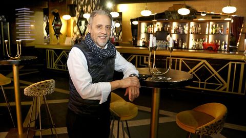 José Luis Asenjo en el Gatsby, uno de los cuatro locales que ha tenido que cerrar por la pandemia