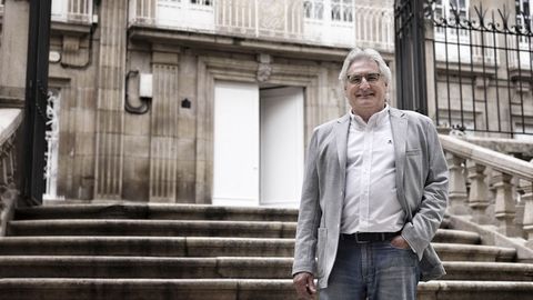 Paco López-Barxas, retratado en Ourense