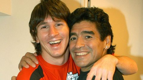 Junto con Leo Messi, en el año 2005