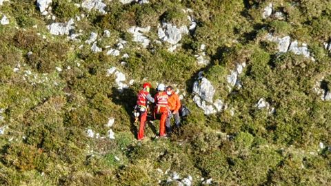 Rescatado un herido en el pico La Mostayal, en Morcn