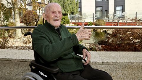 Constantino Freire, de 104 años, pasó el covid en una residencia de la tercera edad