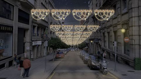 Recreación del diseño en la calle Concordia