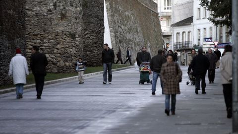 En el 2007 se hizo el primer tramo peatonal de la Ronda da Muralla