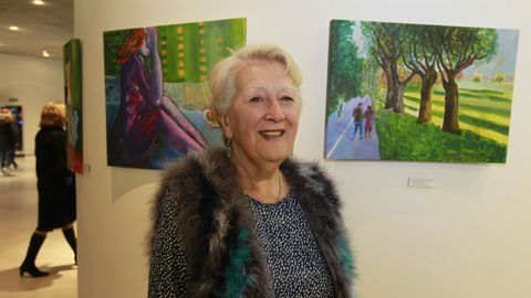 Conchita Montenegro nunha exposición no MIHL