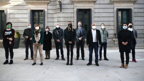 Diputados de las formaciones que firman la propuesta sobre pluralidad lingüística