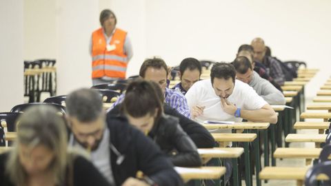 Imagen de archivo de un examen de oposiciones en el recinto ferial Semana Verde
