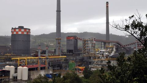 Instalaciones de Arcelormittal en Gijón