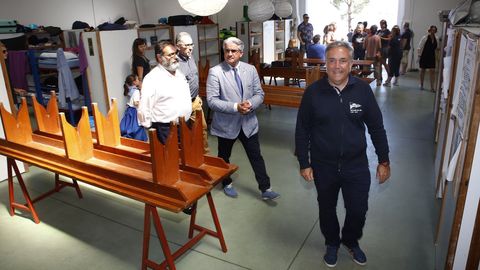 Benedet, a la derecha, en las instalaciones del CINA
