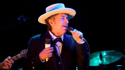 Bob Dylan, durante un concierto en el Festival Internacional de Benicássim, en Castellón, el 12 de julio del 2012