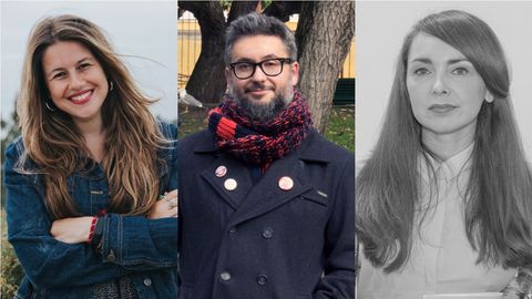 Andrea Maceiras, Antonio M. Fraga e María Marco Covelo
