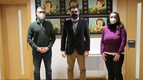 Alén, con miembros de ACCU