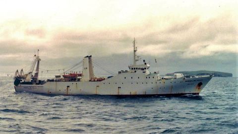 El Manuel de Falla, próximo a la isla Beauchene al sur del archipiélago de las Malvinas