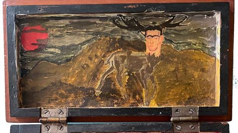 Detalle de la «Caja de Pandora» que le dedicó Frida Kahlo a Alexandre Finisterre