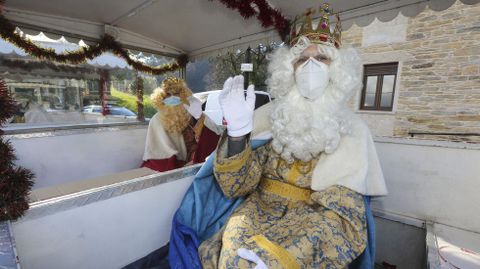 Los Reyes Magos, de recorrido por Zas