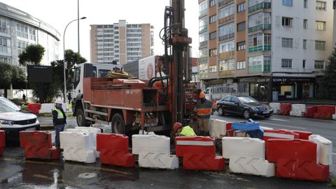 En diciembre del 2020 comenzaron los trabajos en el cruce del Sol y Mar. Imagen de archivo