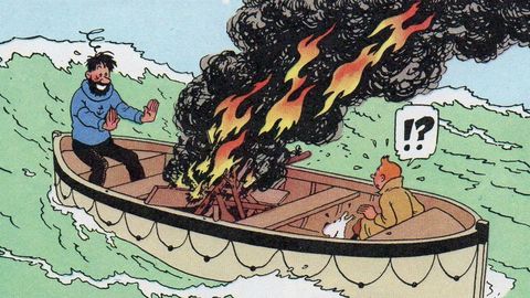 «El cangrejo de las pinzas de oro» fue la primera aventura de Haddock y Tintín juntos