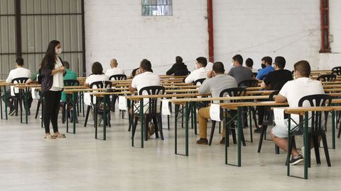 Los exámenes de los aspirantes a las plazas de Navantia del verano del 2020