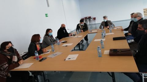 Reunión de los representantes del BNG con el Consejo Administrador de la Lonja de A Coruña
