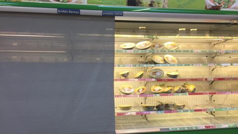 Falta de productos a principios de esta semana en Alcampo