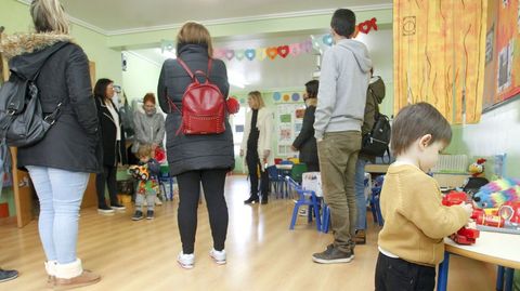 Foto del pasado febrero, durante una jornada de puertas abiertas en el colegio San Rosendo de Ferrol