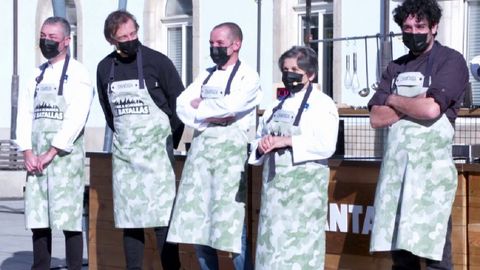 Integrantes do equipo gastronómico que representa á comarca de Chantada