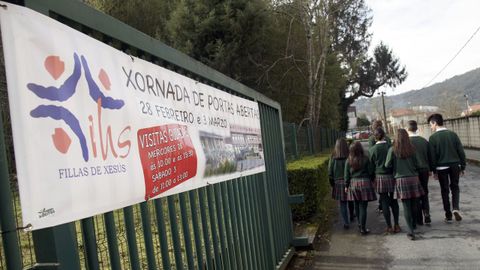 Imagen de archivo del colegio María Assumpta que, según el informe de la Consellería de Educación, tiene tres casos registrados