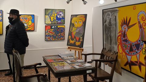 La exposición sobre Labajjo celebrada en la galería Nova Rúa, el pasado mes de noviembre