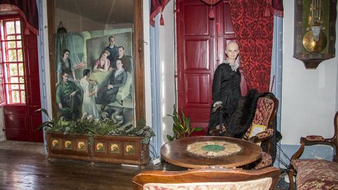 Una sala del museo del Pazo de Tor, que se podrá visitar los sábados por Internet
