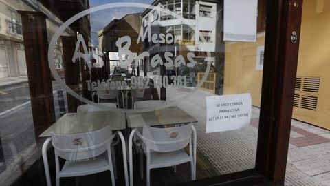 Restricciones en la hostelería. En la imagen, un establecimiento de Foz