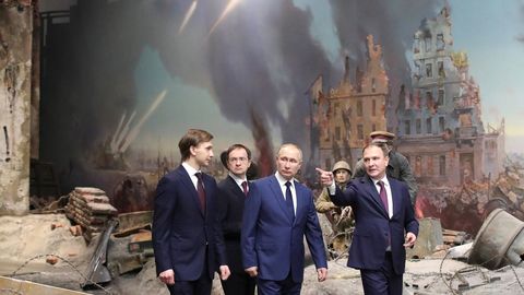 Putin visit este mircoles el Museo de la Victoria, en el 77 aniversario del asedio a Leningrado durante la Segunda Guerra Mundial