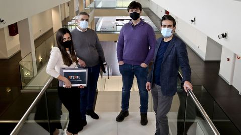 El equipo de Ntente en su sede en Nigrán