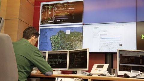 Foto de archivo del centro de control de UFD en A Coruña