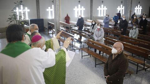 Mudarra en la eucaristía en San Francisco Javier