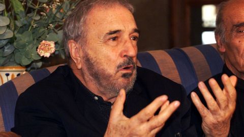 Carrière, durante una visita a Pontevedra en el año 2000